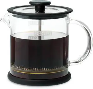 FORLIFE Cafe Style Glass Coffee/Tea Press, 16-Ounce, Black FORLIFE Cafe Style Glass Coffee/Tea Press, 16-Ounce, Black