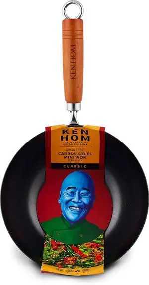 Ken Hom 8" Nonstick Mini Wok, Carbon Steel
