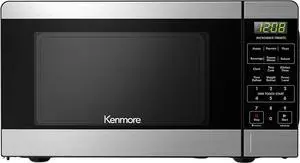 Kenmore KMCMWP09S2-09 Countertop Microwave 6 Auto-Preset Menus, Child Lock, Defrost & Express Cooking Features, 900 Watt, 0.9 Cu Ft, Stainless Steel