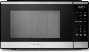 BLACK+DECKER Countertop Microwave Oven 0.9 Cu Ft, 6 Auto Menus, Child Lock, Memory Function, 10 Power Levels, Easy One-Touch Start, Digital Panel, 900W BLACK+DECKER Countertop Microwave Oven 0.9 Cu Ft, 6 Auto Menus, Child Lock, Memory Function, 10 Power Levels, Easy One-Touch Start, Digital Panel, 900W