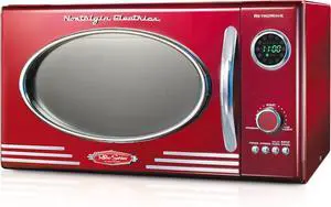 Nostalgia RMO400RED Retro 0.9 Cubic Foot Microwave