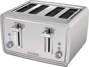BLACK+DECKER 4-Slice Toaster, Stainless Steel, TR4900SSD