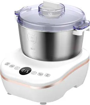 Electric Dough Maker 7Qt with Ferment Function, Dough Mixer with 304 Stainless Steel Bowl, Face-up Touch Panel, for Bread & Pizza