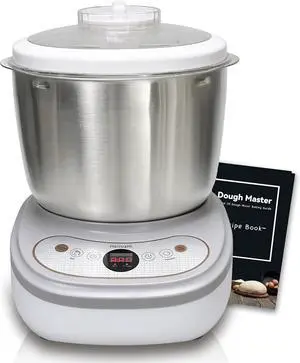 Dough Maker with Ferment Function,Dough Mixer with 7Qt Large Capacity,Household Bread Mixer for Pizza, Roti, Dumplings, and Sourdough Kneading Machine with Stainless Steel Bowl, Face-up Touch Panel