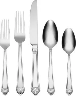 Oneida Eave 20 Piece Everyday Flatware Set, Service for 4, 18/0 Stainless Steel, Silverware Set