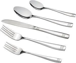 Obstnny 80-Piece Flatware Set Stainless Steel, Service for 16