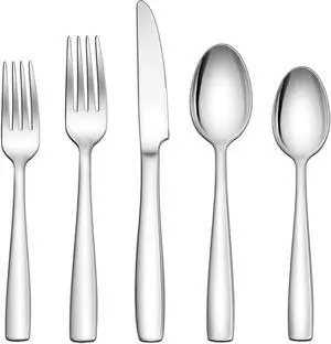 Herogo 18/10 Stainless Steel Silverware Set, 30-Piece Fancy Flatware Cutlery Set for 6, Modern Eating Utensils Tableware for Home Restaurant Wedding, Mirror Polished, Dishwasher Safe