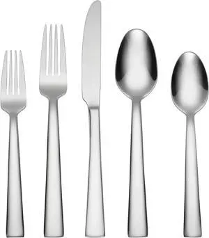 Oneida H019045B Madison Avenue 45-Piece Everyday Flatware Set, Service For 8, Mirror Finish