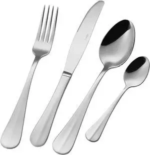 16 Piece Stainless Steel Flatware Cutlery Set, Utensils Service for 4, Include Knife Fork Spoon, Perfect for Home Kitchen Restaurant, Stylish Mirror Finish, Dishwasher Safe