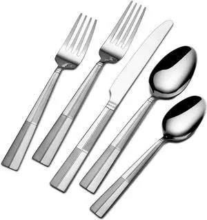 International Silver Arabesque Frost 20-Piece Stainless Steel Flatware Set, Service for 4