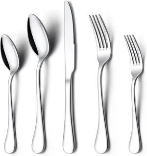 60-Piece 18/10 Silverware Set Stainless Steel Flatware Cutlery Set for 12