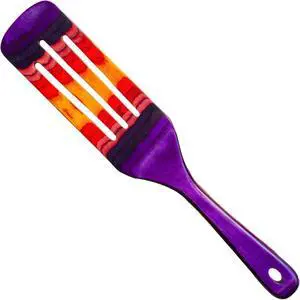Baltique Waikiki Collection 13" Wooden Spurtle Spatula  Colorful Birch Wood Cooking Utensil, Nonstick Safe, Versatile Stirring & Serving Tool