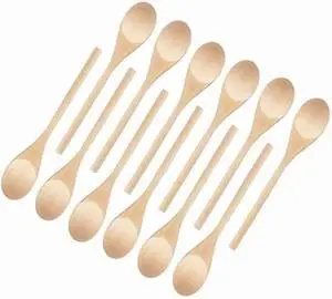 Kitchen Wooden Spoons Mixing Baking Serving Utensils Puppets 10 In - 12 Pack