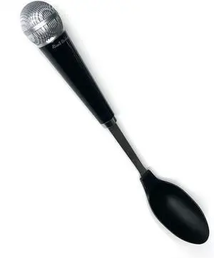 Novelty Microphone Kitchen Cooking Utensil Gift for Music Lovers and Singers (Spoon)
