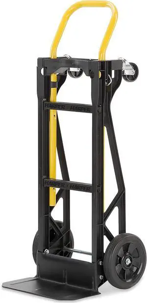 Harper Trucks Convertible Nylon Hand Truck w/ Stair Glides, 300lb Dolly & 400lb Cart Limit