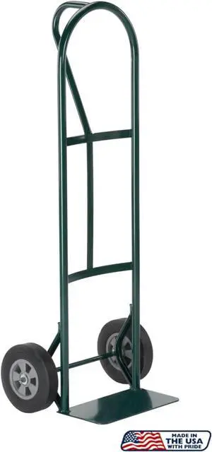 Harper Trucks BKB85 600 lb P-Handle with Solid Rubber Wheels Hand Truck, Green