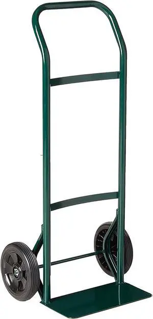 Harper Trucks 55HA22 300 lb Capacity Steel Hand Truck with 8" Flat-Free Wheels, Dark Green