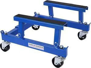 Motorcycle Dolly, ATV Motorcycle Four Wheeler Cycle Engine Cradle Dolly 1500lbs,Heavy Duty Racks for Motorcycle Maintenance, Engine Stand, Blue