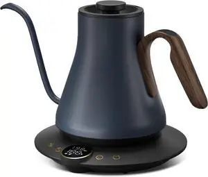 Electric Kettles, INTASTING Gooseneck Electric Kettle, ±1 Temperature Control, Stainless Steel Inner, Quick Heating, for Pour Over Coffee, Brew Tea, Boil Hot Water, 0.9L (Navy Blue)