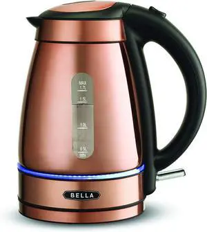 BELLA (14753) 1.7 Liter Electric Tea Kettle Copper Chrome