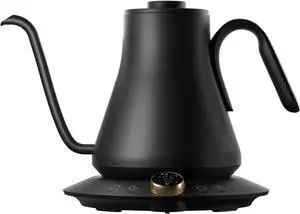Cocinare Electric Gooseneck Kettle with Temperature Control, Pour Over Coffee & Tea, 1200W for 180-sec Quick Boil Time, Stainless Steel Kettle Water Boiler, 30oz/0.9L (Black)