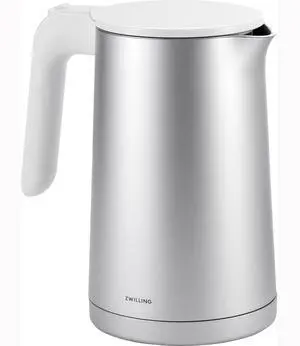ZWILLING Enfinigy Cool Touch 1-Liter Electric Kettle, Cordless Tea Kettle & Hot Water - Silver