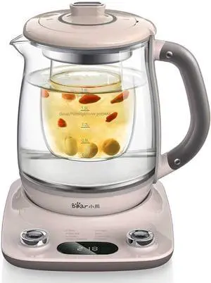 Bar 1.8L Health- Care Beverage Tea Maker and Kettle YSH-C18R1, Durable 316 Stainless Steel & Glass Brew Cooker Master,8-in-1 Programmable, 4 Range Temperature Warming Function, Pink