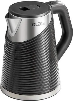 OLEGA Electric Kettle: 1500W 1.8L Electric Kettles for Boiling Water, BPA-Free Stainless Steel Electric Hot Water Kettle Auto Shut Off Water Boiler Tea Kettle Teapot for Tea Coffee Black