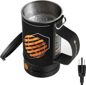 Electric Kettle, Portable Water Boiler for Coffee & Tea, 304 Stainless Steel Mini Tea Kettle, 500W Fast Boiling Water with Auto Shut-Off, Camping & Travel Essentials