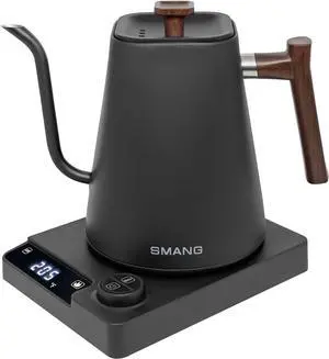 Electric Kettles, Gooseneck Electric Kettle, ±1 Temperature Control, for Pour Over Coffee and Tea, 304 Stainless Steel Inner, BPA-Free, Quick Heating Electric Kettles for Boiling Water, 1L Black