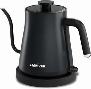 Stariver Electric Kettle Gooseneck Kettle, 1.2L Water Kettle, BPA-Free, Pour Over Tea Pot Stainless Steel for Coffee & Tea with Fast Heating, Auto-Shut Off and Boil-Dry Protection Tech, Dark Blue