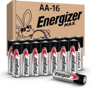 Energizer MAX AA Batteries (16 Pack), Double A Alkaline Batteries