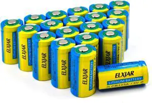 (20-Pack) CR123A Lithium Battery, 3V 1600mAh Replacement for 123A 123 C123 CR123 CR17345, Streamlight 85175 Batteries, Non-Rechargeable