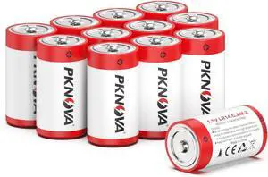 C Batteries 12 Pack, 1.5v LR14, Long-Lasting Alkaline Batteries for Household and Office Devices