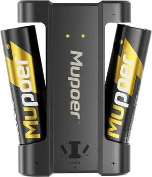 Rechargeable AA Batteries with Mini Box,3600mWh AA Lithium Batteries 2 Count 1.5V,Double A Batteries Rechargeable High Capacity,Pilas Recargables AA,Reusable Battery Two A Li ion for Blink