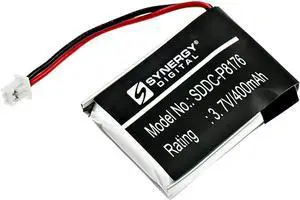 Synergy Digital Dog Collar Battery, Compatible with Educator ET-300TS Transmitter Dog Collar, (Li-Pol, 3.7V, 400mAh) Ultra High Capacity, Replacement for Educator PL-762229, V2015-E05 Battery