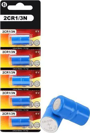 2CR1/3N 6V Lithium Batteries for Pet Stop, Dog Guard, Perimeter and Extreme Dog Collars(5PCS)