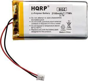 HQRP Battery Compatible with Uniden Guardian UDR744 UDR744HD UDR777HD UDR780HD 634169 Monitor 3.7v 2.1Ah 2100mAh