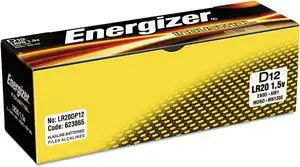 Energizer 12pk D Industrial Battery Commercial Only