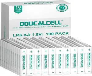 AA Batteries 100 Pack, Maximum Power Ultra Long Lasting Double AA Battery, High-Performance 1.5 Volt Alkaline Batteries with Anti-Leakage Design, Up to 10-Year Shelf Life