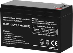 WEIZE 12V 7AH Rechargeable Sealed Lead Acid Battery for Razor E200/E200S E300 & E300S Electric Scooter,MX350 & MX400 Dirt Rocket Electric Dirt Bike Parts