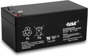Casil 12V 3.3Ah Rechargeable Sealed Lead Acid Replacement Battery for APC Back UPS ES 350