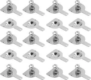 Fielect 50Pairs 18650 Battery Spring Plate 18650 Battery Positive Negative Conversion Spring Contact Nickeling Plate 18.5mmx16mm