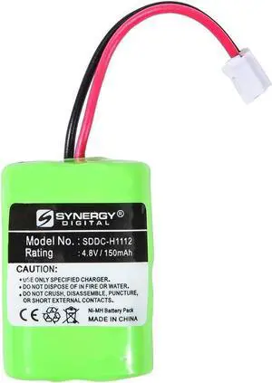 Synergy Digital Dog Collar Battery, Compatible with Kinetic MH120AAAL4GC Battery (Ni-MH, 4.8V, 150 mAh), Compatible with SportDOG 650-058, FR200, SDT00-11907, Interstate NIC1308 Batteries
