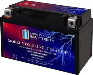 Mighty Max Battery YTZ10S 12V 8.6AH Replacement Battery for Yuasa YTZ10S Battery