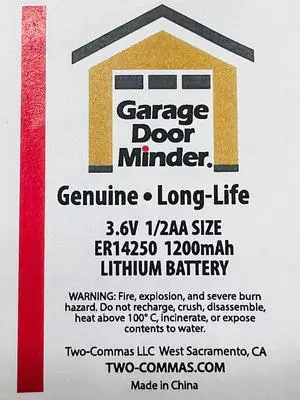 ER 14250 Lithium 1200 mah 3.6 Volt Batteries Replacement Batteries Version 2