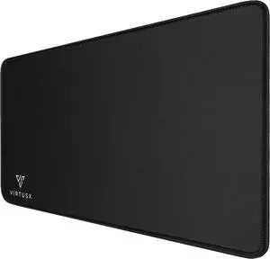 Virtusx Large Gaming Mouse Pad with Stitched Edges, Extended Computer Desk Mat, Superior Micro-Weave Cloth, Non-Slip Rubber Base, Water Resist, for Gamer, Office & Home (31.5 x 11.8)