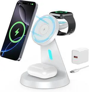3 in 1 Charging Station Compatible with Magsafe Charger Wireless Charging Station for iPhone 17 16 15 14 13 12 Series Wireless Charger Stand for AirPods Wireless Charging Stand for iWatch Series 3 in 1 Charging Station Compatible with Magsafe Charger Wireless Charging Station for iPhone 17 16 15 14 13 12 Series Wireless Charger Stand for AirPods Wireless Charging Stand for iWatch Series