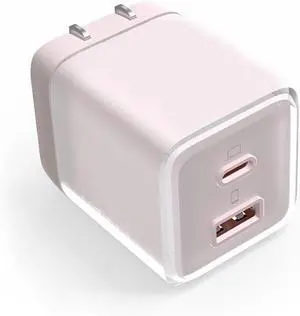 USB C Charger 70W, GaN 2 Port Compact Fast Wall Charger for MacBook Pro/Air, iPad Pro, Galaxy S23, Dell XPS 13, Note 20/10+, iPhone 17 16 15/Pro, Steam Deck, and More (Pink) USB C Charger 70W, GaN 2 Port Compact Fast Wall Charger for MacBook Pro/Air, iPad Pro, Galaxy S23, Dell XPS 13, Note 20/10+, iPhone 17 16 15/Pro, Steam Deck, and More (Pink)