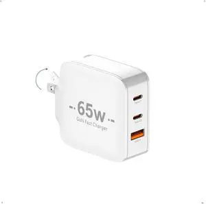 65W USB C Charger, TRYTHINK 3-Port GaN PD Fast Charge Foldable Compact Fast Wall Charger Compatible with iPhone 15,14 Pro, MacBook, Samsung, Laptop, Android Devices (Cable Not Included) 65W USB C Charger, TRYTHINK 3-Port GaN PD Fast Charge Foldable Compact Fast Wall Charger Compatible with iPhone 15,14 Pro, MacBook, Samsung, Laptop, Android Devices (Cable Not Included)